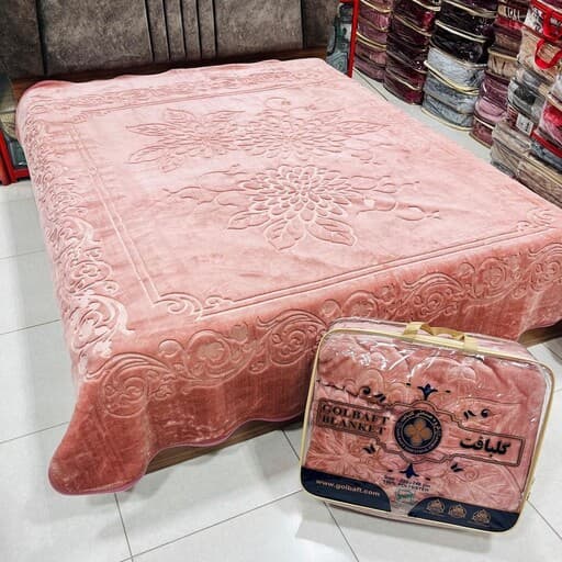 پتو گلبافت ضخیم مناسب فصول سرد زمستانی